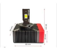 D1S 6500K 1:1 LED XENON Fari Lampada Canbus Senza Errori Valvole