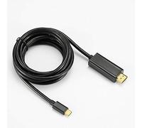 D2 Diffusion - Cavo USB-C a HDMI maschio/maschio, compatibile con dispositivi USB-C 3.1 e DisplayPort Mode connettori oro, 2 m, colore: Nero