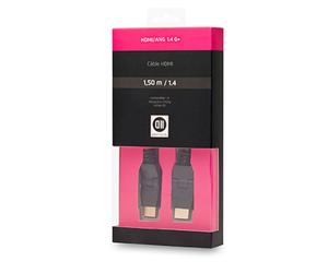 D2 Diffusion D2HDMI150ROT Cavo HDMI 1,5 m HDMI Tipo A (Standard) Nero - Nouvo
