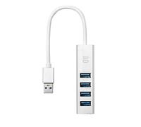 D2 Diffusion Hub 4 Porte USB 3.0 2 possibili alimentatori PC o AC Incluso Cavo Micro USB+Caricatore 2A