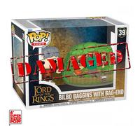 D2 Funko POP! Signore degli Anelli: Bilbo w/Bag End (39) DLX