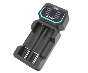 D2 XTAR D2 caricabatterie intelligente per batterie Li-ion