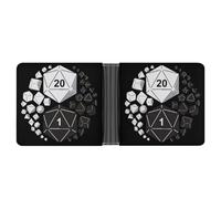 D20 Dice Yin e Yang Novità Portafoglio Divertente Portafogli Bill Coin Card Holder Divertente Borsa per Uomo Donna, Stile:, Taglia unica, Per tutte le stagioni