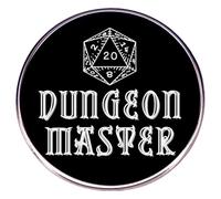 D20 - Spilla a forma di cubo smaltata per zaino, jeans, spilla Dungeon Master, Klein, Metallo non prezioso
