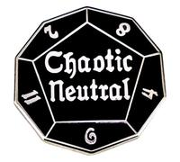 D20 - Spilla a forma di cubo smaltata per zaino, jeans, spilla Dungeon Master, Klein, Metallo non prezioso