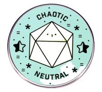 D20 - Spilla a forma di cubo smaltata per zaino, jeans, spilla Dungeon Master, Klein, Metallo non prezioso