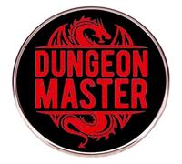 D20 - Spilla a forma di cubo smaltata per zaino, jeans, spilla Dungeon Master, Klein, Metallo non prezioso