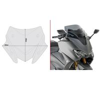 Givi Parabrezza D2147B Basso Sportivo Yamaha T-MAX 560 Grigio