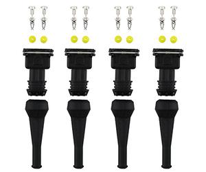 D2D, set di 4 connettori per iniettori di carburante EV1, impermeabili, a 2 vie, per cablaggio dell'iniettore