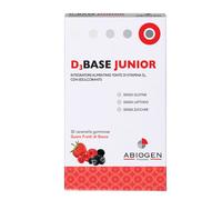D3BASE JUNIOR 30 caramelle gommose Gusto Frutti di Bosco