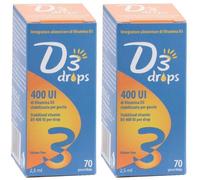 D3 Drops 400 Ui Flaconcino 2,5 Ml 2x2,5 ml Gocce orali