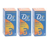 D3 Drops 400 Ui Flaconcino 2,5 Ml 3x2,5 ml Gocce orali