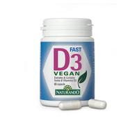 Naturando Integratore Alimentare D3 Fast Vegan – Vitamina D3 a Rapido Assorbimento 60 Capsule