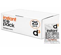 D3 Ghiaccio Istantaneo [Impacco Freddo Monouso Pronto Uso per Traumi e Contusioni] Ice Pack Sport Primo Soccorso Crioterapia d’Emergenza per Palestre Squadre Eventi [Singolo o Multipack] (25 pezzi)