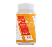 D3 K2 - Vitamina d3-k2 240 Compresse - Vit D3 2000 UI + Vit K 200 µg. Supporta O
