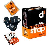 D3 R.I.C.E.D - Fascia di compressione in neoprene per terapia del freddo, 1 confezione di gel riutilizzabile caldo/freddo, 2 confezioni di ghiaccio istantaneo