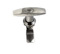 D3050 - Serratura a forma di T, in acciaio inox, con linguetta, 1 pezzo