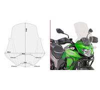 D4121ST - Givi Cupolino specifico trasparente Kawasaki Versys-X 300 (17 > 18)