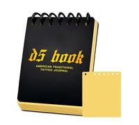 D5 - Quaderno per esercitazioni sui tatuaggi, 7 fogli di pelle in silicone da 3 mm, per creare il proprio diario di formazione sui tatuaggi, portatile e riutilizzabile per tatuatori fai da te