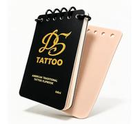 D5 Tattoo Libro per esercitarsi sulla pelle, 1 mm, in finta pelle, portatile e riutilizzabile, per tatuatori fai da te, crea il tuo diario di formazione sui tatuaggi