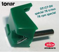 D5127 Dn stilo diamante Tonar Speciale 78 Tr Giri per Stanton 500 D5100 Lenco