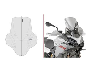 D5137S GIVI PARABREZZA PARAVENTO CUPOLINO FUME' BMW F 900 XR 2020 2021 2022 2023