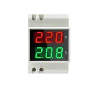 D52-2042 Voltmetro a guida DIN amperometro AC80-300V AC200V-450V Voltmetro digitale CA misuratore di corrente di tensione display LED misuratore elettrico(200V-450VBuilt-in CT)