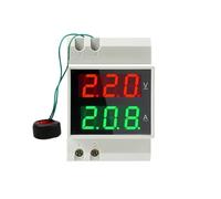 D52-2042 Voltmetro guida DIN amperometro AC80-300V AC200V-450V voltmetro digitale CA misuratore di corrente di tensione display LED misuratore elettrico(80V-300VExternal CT)