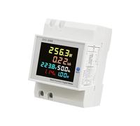 D52-2066 6 IN1 Din Rail AC Monitor Tensione Corrente Fattore di potenza Attivo KWH 110V 220V 380V Misuratore di frequenza elettrico(External CT,40-300V)