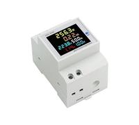 D52-2066 6 IN1 Din Rail AC Monitor Tensione Corrente Fattore di potenza Attivo KWH 110V 220V 380V Misuratore di frequenza elettrico(Built-in CT,40-300V)