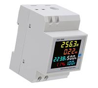 D52-2066 Contatore Wattora con Schermo LCD Colorato con Angolo di Visione Completo, per il Monitoraggio del Consumo di elettricità Domestica, Materiale ABS