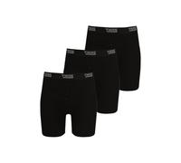 D555 Boxer da uomo con bottoni a forma di farfalla, confezione da 3, Nero , XXXL