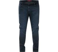 D555 DANIEL Jeans Uomo Tapered Fit Stretch Blu/Nero, Vita 40 a 60