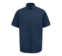 D555 Elastica,a Maniche Corte Camicia da Uomo Resistente Alle Macchie Non Ferro