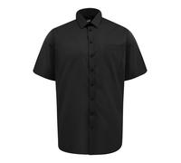 D555 Elastica,a Maniche Corte Camicia da Uomo Resistente Alle Macchie Non Ferro