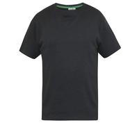 D555 Maglietta A Maniche Corte Termica Per Uomini Nera, 2XL-8XL