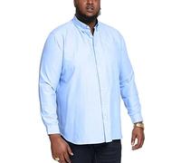D555 Richard Basic Oxford - Camicia a maniche lunghe da uomo, taglie forti, disponibile in 5 colori, taglie dalla 2XL alla 6XL, blu cielo, 6XL plus