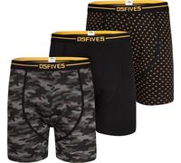 D555 Uomo Confezione Da 3 Boxer Slip In Cotone Elasticizzato Taglie 2XL-8XL