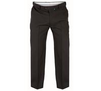 D555 Uomo Taglia Grande Flexi Girovita Pantaloni Formali Nero (Massimo) 107cm A