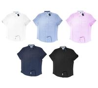 D555 Uomo Taglia Grande Oxford Camicia a Manica Corta James Misura 2XL A 8XL,5