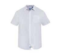 D555 Uomo Taglie Forti Manica Corta Classico Fit Camicia (Bianco) Delmar 2XL-8XL