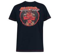 D555 Wade Maglietta Ufficiale Di Deadpool Per Uomo (601529) Blu Navy, 3XL-6XL