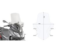 D5614ST GIVI Parabrezza per Piaggio Mp3 300 HPE 2019 - 2024