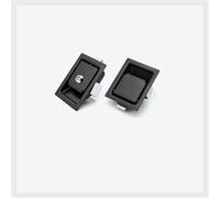 D8664 Tipo di pull Panel Lock Latch Lock Acciaio Inox Attrezzatura Piatto Lock 1Pcs (Black no lock)