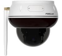 Foscam D8T - Telecamera di sorveglianza WiFi 4K 8MP con funzione PT motorizzata, rilevamento di persone e veicoli, IK10, protezione antivandalismo, WiFi 6, colore: Bianco