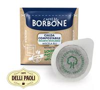 150 Cialde caffè Borbone miscela Blu filtro carta ese 44mm INCARTO RICICLABILE