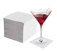 Da 100 a 2000 Tovaglioli Di Carta Bianchi Tovagliolini Bar 24x24 cm Per Cocktail