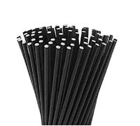 Da 250 a 1000 Cannucce Cocktail Bio di Carta Nere 15cm x 7 mm o 20cm x 7 mm