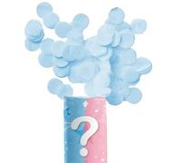 Da 3 a 24 Spara coriandoli nascita sesso bimbi maschio o femmina 15 cm - Azzurro