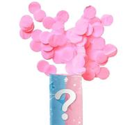 Da 3 a 24 Spara coriandoli nascita sesso bimbi maschio o femmina 15 cm - Rosa